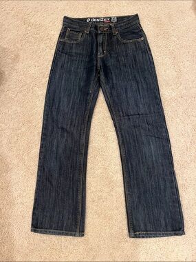 Dark Blue Straight Jeans